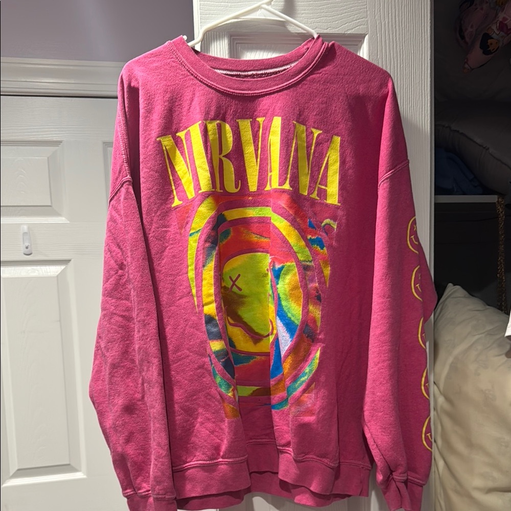 Nirvana Pink Sweater